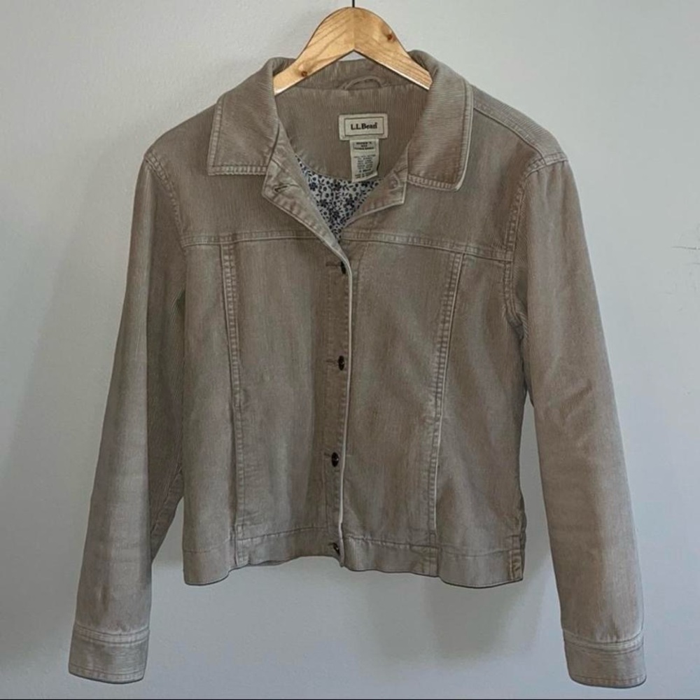 L.L. Bean Women's Beige Jean Jacket